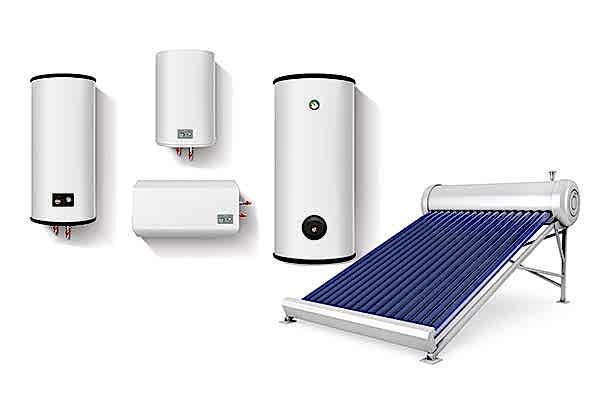 Electric, gas and solar hot water systems